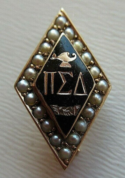 美国兄弟会 PIN PI SIGMA Delta。黄金制造。标记.1270