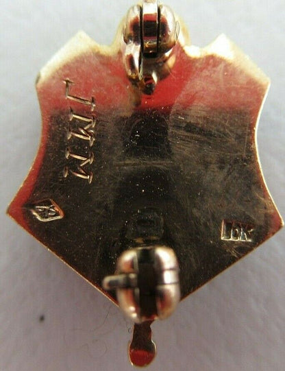 USA FRATERNITY PIN PHI BETA RHO. MADE IN GOLD 10K. RUBY. NAMED. MARKED