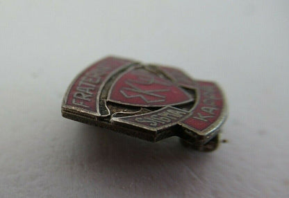 USA FRATERNITY PIN SIGMA KAPPA PSI. MADE IN SILVER. MARKED STERLING. 1