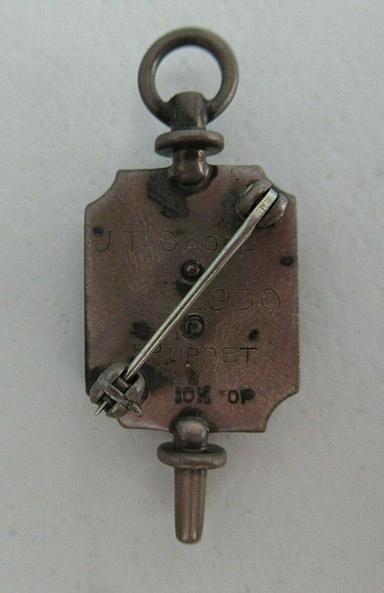 USA FRATERNITY PIN CHI TAU IONA. MADE IN GOLD 10K. 1930. NAMED.1424