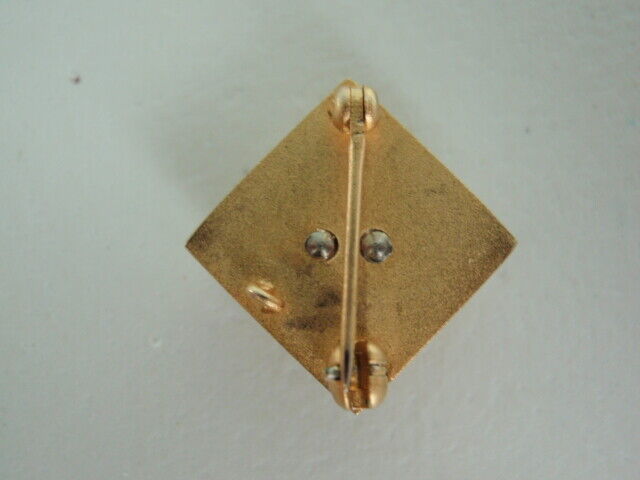 USA FRATERNITY PIN KAPPA EPSILON THETA. MADE IN GOLD. 560