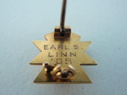 美国兄弟会 PIN SIGMA GAMMA KAPPA。黄金制造。珍珠。 1909.名字