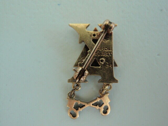 USA FRATERNITY PIN DELTA SIGMA KAPPA. MADE IN GOLD. DATE 1934. NAMED/M