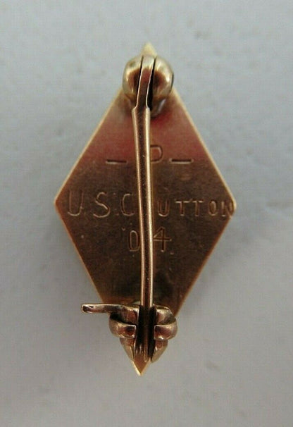 USA FRATERNITY PIN LAMBDA SIGMA. MADE IN GOLD. 1904. NAMED. 1590