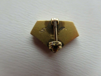 USA FRATERNITY PIN PHI OMICRON PI. MADE IN GOLD 10K. NAMED. MARKED, 13