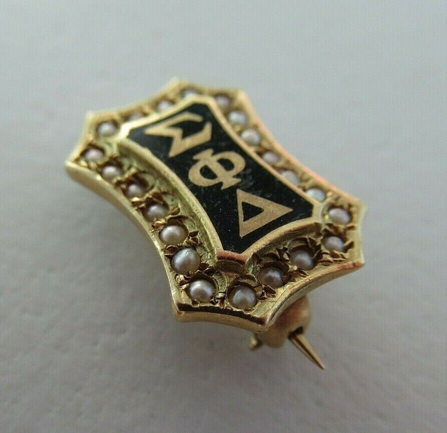 美国兄弟会 PIN SIGMA PHI DELTA。 14K 金制成。 1585