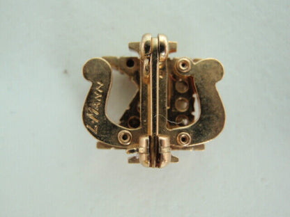 USA FRATERNITY PIN KAPPA PSI. MADE IN GOLD. NAMED. 555