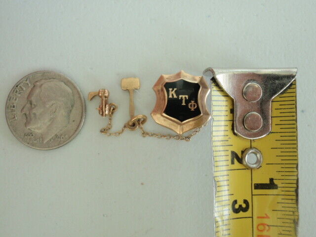 USA FRATERNITY PIN KAPPA TAU PHI. MADE IN GOLD 10K. MARKED . 552