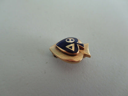 美国兄弟会 PIN Delta Theta。 14K 金制成。 1930.命名。已标记。