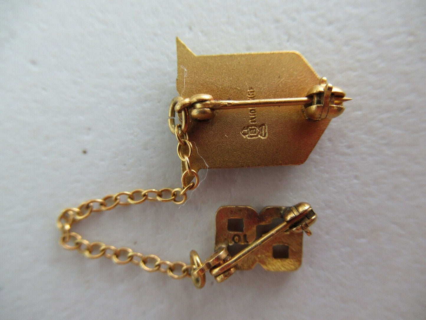 USA FRATERNITY PIN PHI BETA LAMBDA. GOLD FILLED. MARKED. 899