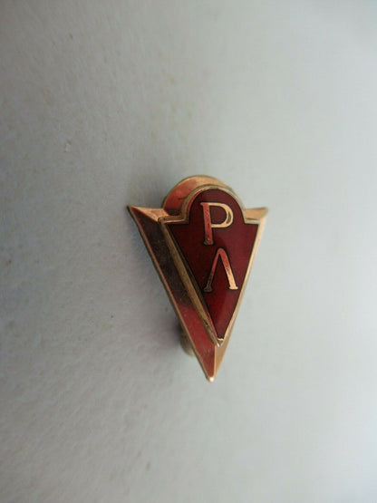 美国兄弟会 PIN RHO LAMBDA。 10K 金制成。已标记。 960