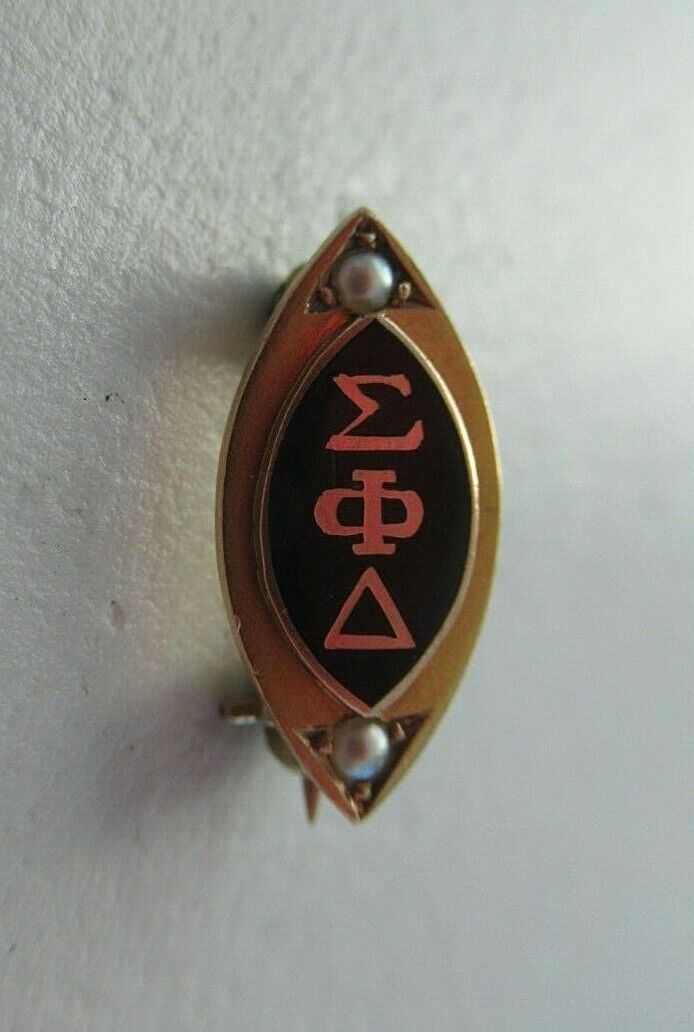 USA FRATERNITY PIN SIGMA PHI DELTA. MADE IN GOLD. 1539