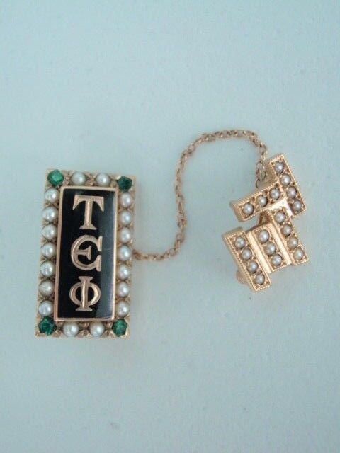 USA FRATERNITY PIN TAU EPSILON PHI MADE IN GOLD. 5.99GR! #283. NAMED.