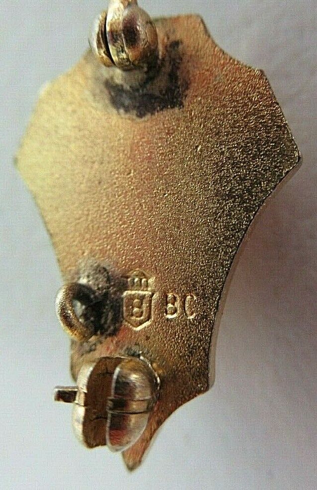 USA FRATERNITY PIN BETA GAMMA PHI. MADE IN GOLD. MARKED. 1000