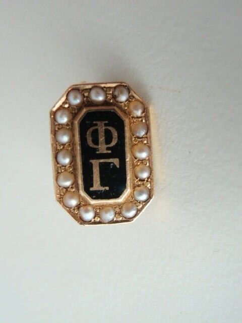 美国兄弟会 PIN PHI GAMMA。 14K 金制成。已标记。 330