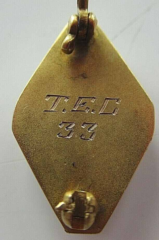 USA FRATERNITY PIN SIGMA KAPPA PSI. MADE IN GOLD. #33! NAMED. 1210