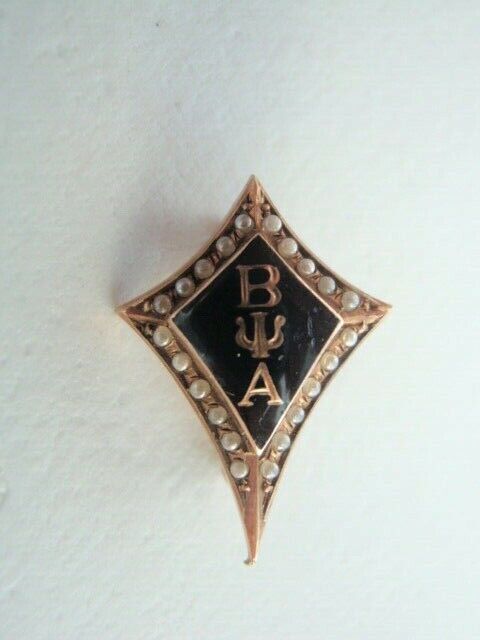 USA FRATERNITY PIN TAU BETA PSI ALPHA. MADE IN GOLD 10K. NAMED. MARKED