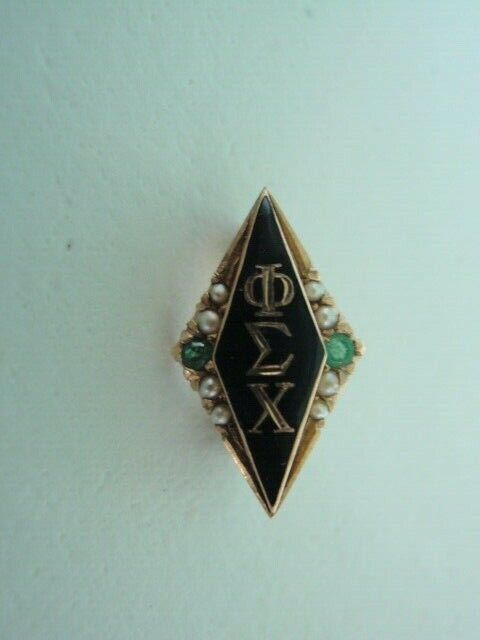 USA FRATERNITY PIN PHI SIGMA CHI. MADE IN GOLD. NAMED. RARE! 494