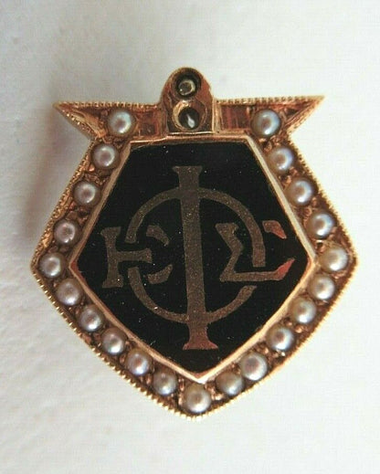 USA FRATERNITY PIN PHI EPSILON SIGMA. MADE IN GOLD. NAMED. 863