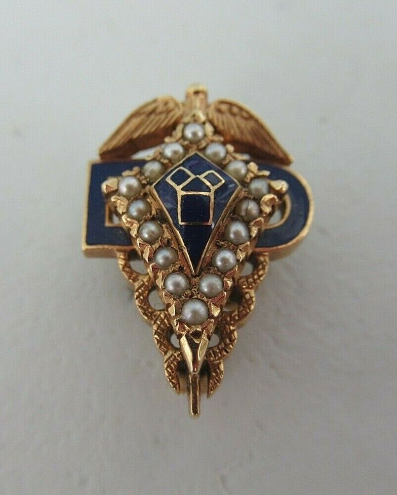 USA FRATERNITY SWEETHEART PIN U.H.. MADE IN GOLD 14K. 1684