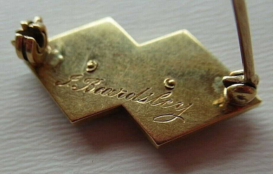 USA FRATERNITY PIN PHI SIGMA. MADE IN GOLD. NAMED. 1298