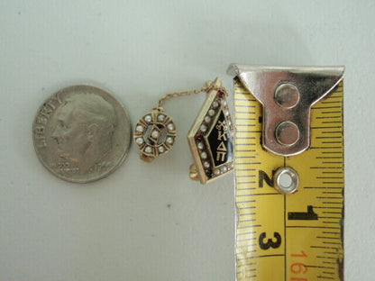 USA FRATERNITY PIN KAPPA DELTA PI. MADE IN GOLD. DATED 1912. NAMED. MA