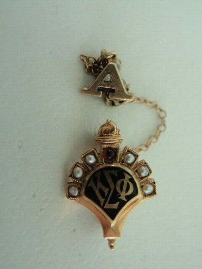 USA FRATERNITY PIN KAPPA SIGMA PHI. MADE IN GOLD 10K. NAMED. MARKED. 5