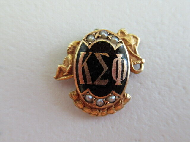 USA FRATERNITY PIN KAPPA SIGMA PHI. MADE IN GOLD 10K. NAMED. 726