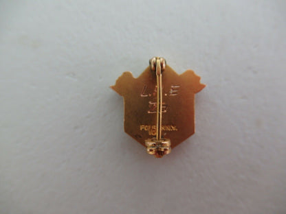 USA FRATERNITY PIN GAMMA DELTA EPSILON. MADE IN GOLD. NAMED. 1926. MAR