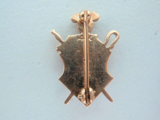 USA FRATERNITY PIN BETA SIGMA RHO. MADE IN GOLD 14K. PEARLS. 402