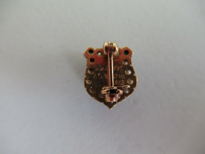 USA FRATERNITY PIN BETA PHI SIGMA. MADE IN GOLD. RUBIES. DATED 1913. N