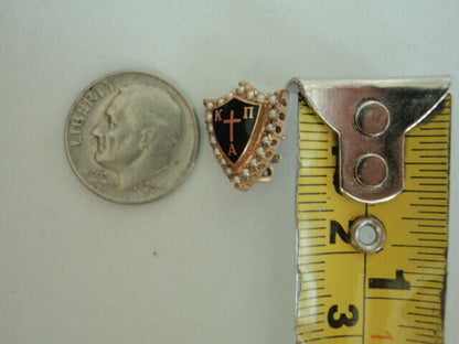 USA FRATERNITY PIN KAPPA PI ALPHA. MADE IN GOLD 10K. MARKED . 547