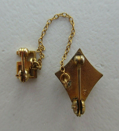 美国兄弟会 PIN ALPHA OMEGA。黄金制造。已标记。 1507