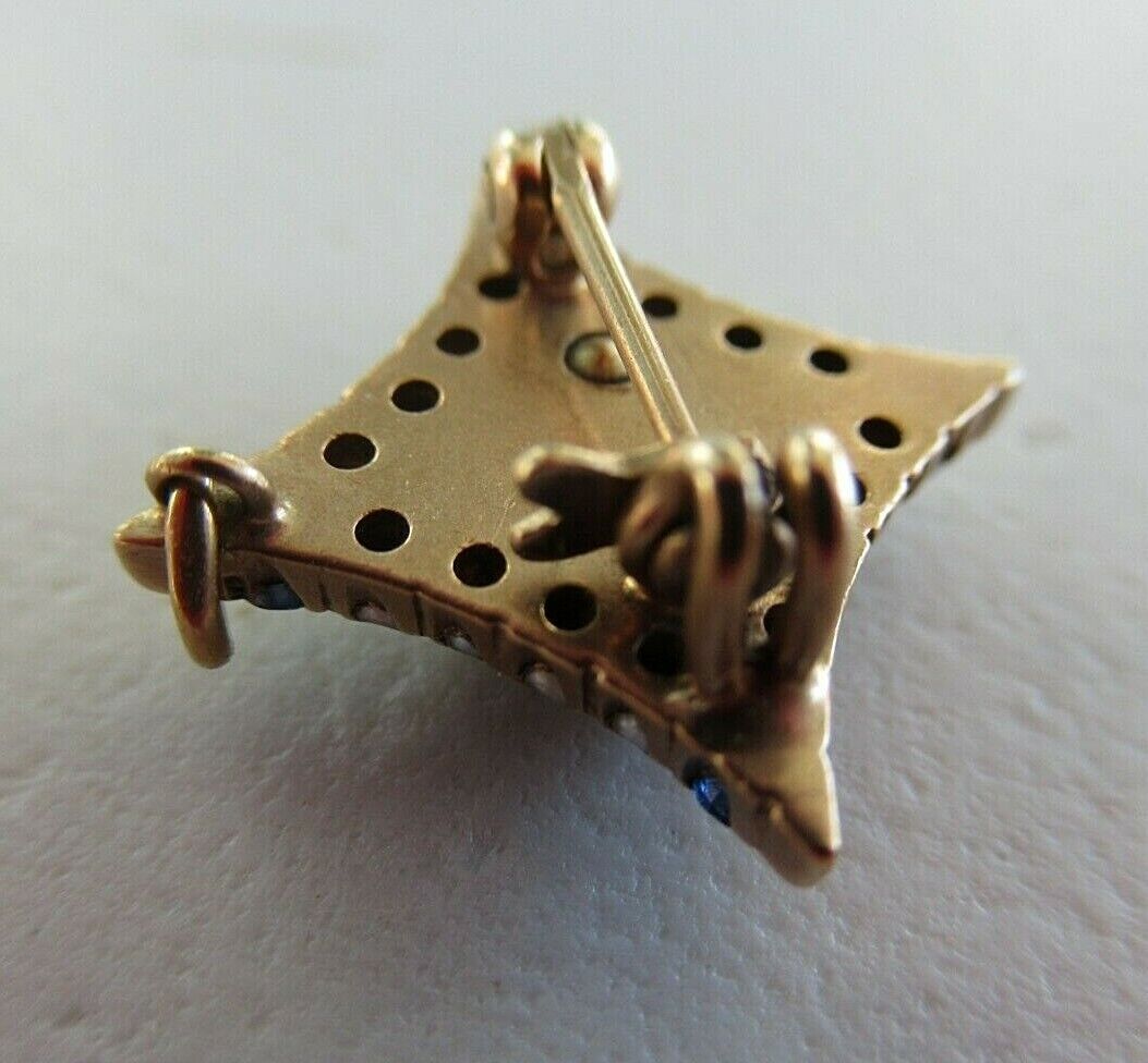 美国 PIN TAU DELTA PHI 兄弟会。黄金制造。红宝石。 1717