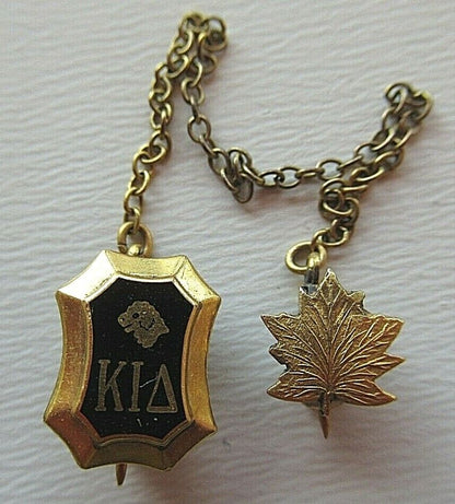 USA FRATERNITY PIN KAPPA IONA DELTA. MADE IN GOLD FILLED. MARKED. 1256