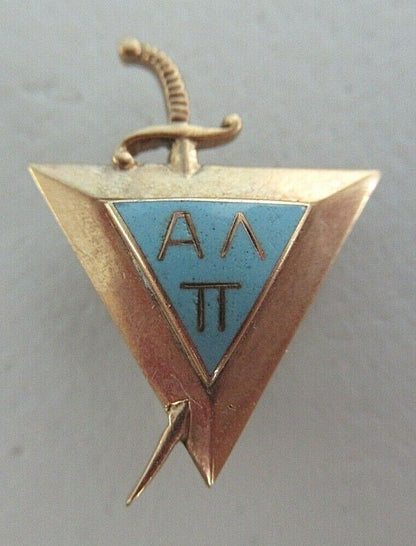 USA FRATERNITY PIN ALPHA LAMBDA PI. MADE IN GOLD 10K. MARKED. 1412