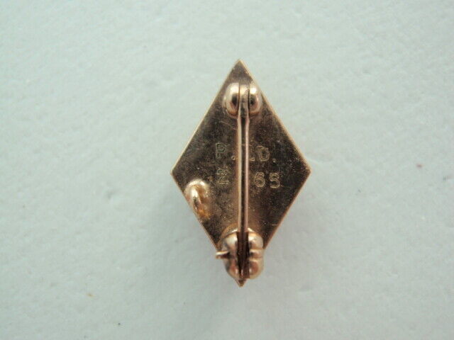 USA FRATERNITY PIN IOTA TAU SIGMA. MADE IN GOLD. NUMBERED 365!. NAMED.