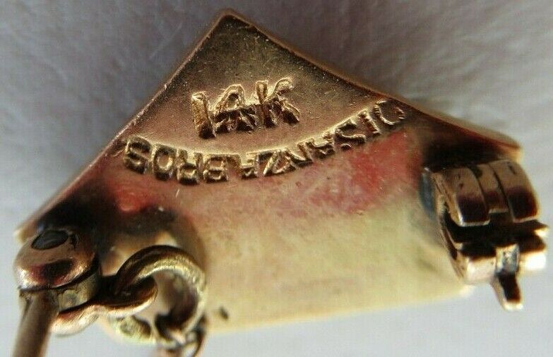 USA FRATERNITY PIN THETA BETA PHI. MADE IN GOLD 14K. MARKED. ALPHA. 14