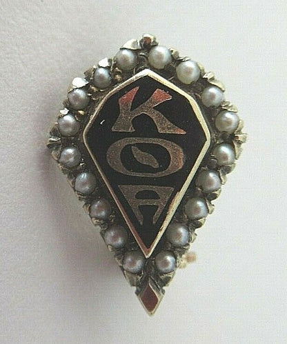 USA FRATERNITY PIN KAPPA THETA ALPHA. MADE IN GOLD. NAMED. 1138