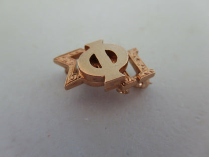 美国兄弟会 PIN PHI SIGMA PI。黄金制造。命名。第877章