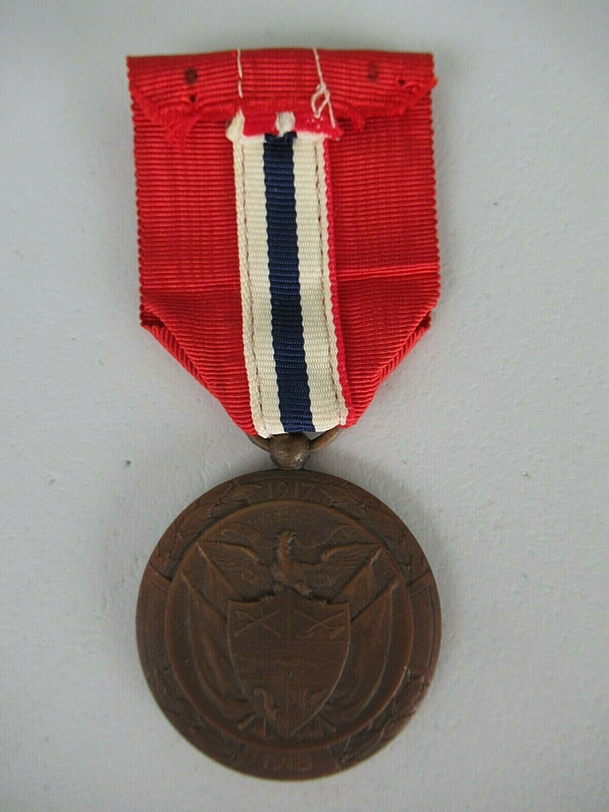 PANAMA WWI VICTORY 'SOLIDARITY' MEDAL 3RD CLASS. ORIGINAL W/ MAKER'S NAME! RARE!