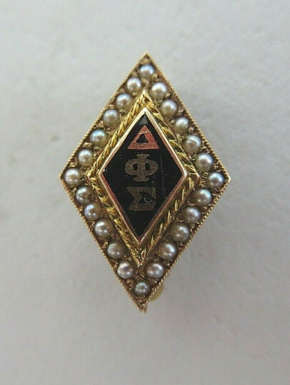 USA FRATERNITY PIN DELTA PHI SIGMA. MADE IN GOLD. 1459