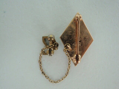 USA FRATERNITY PIN SIGMA PHI PIN. MADE IN GOLD. NAMED. DATED 1942. MAR