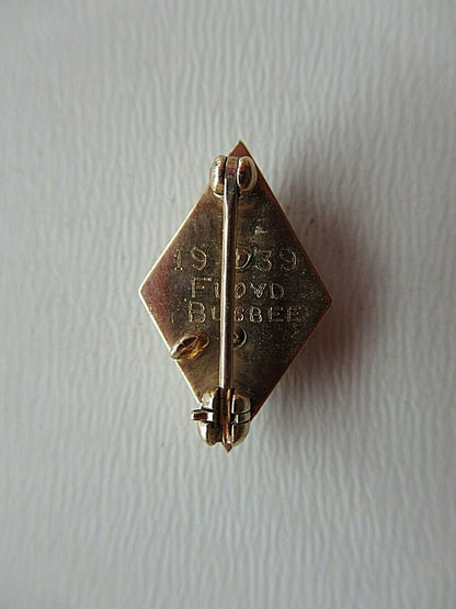 USA FRATERNITY PIN PHI PSI. MADE IN GOLD. 1939. NAMED, 1300