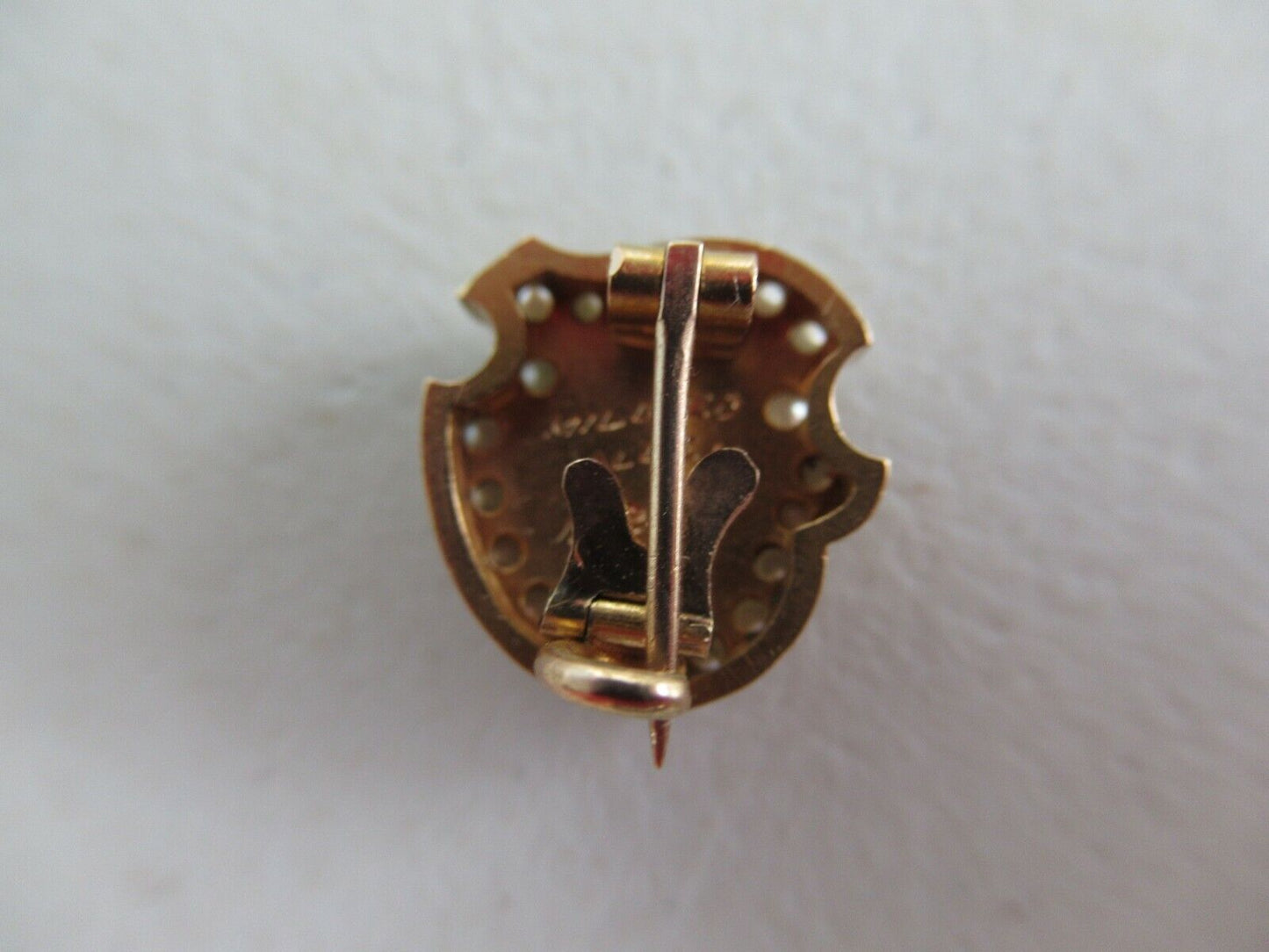 USA FRATERNITY PIN ALPHA PI PHI. MADE IN GOLD. NAMED. DATED 1918. 1095