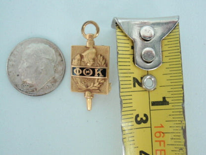 美国兄弟会 PIN PHI THETA KAPPA。 1/10 黄金。命名。 22