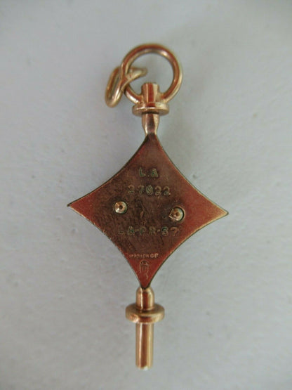 USA FRATERNITY PIN KEY SIGMA DELTA CHI. MADE IN GOLD. NAMED. NUMBERED.