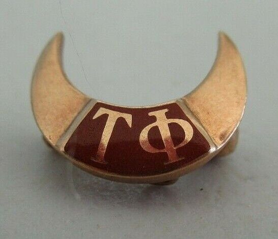 USA FRATERNITY PIN TAU PHI. MADE IN GOLD. MARKED. 1332