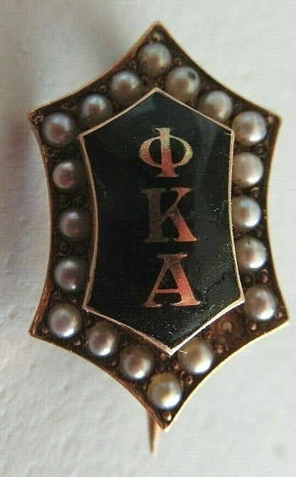 USA FRATERNITY PIN PHI KAPPA ALPHA. MADE IN GOLD. NAMED. 864