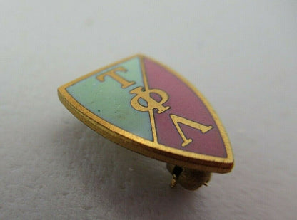 USA FRATERNITY PIN TAU PHI LAMBDA. MADE IN GOLD. 1546